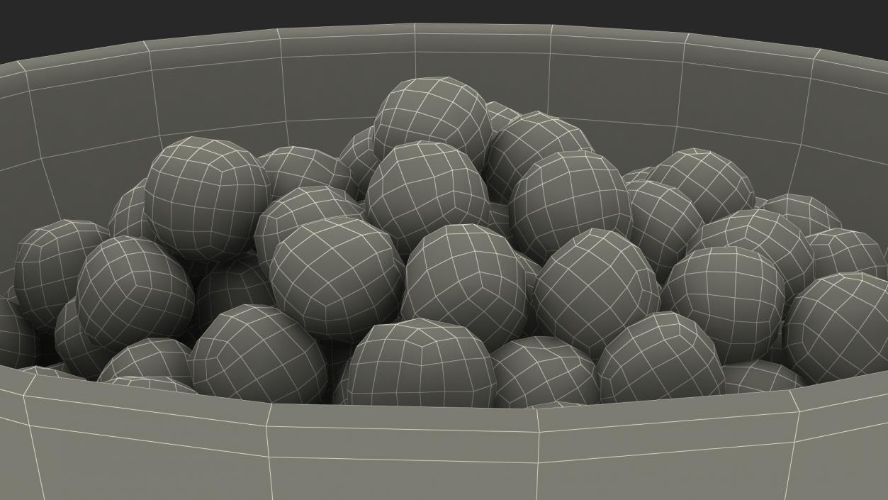 3D model Bowl of Cereal Balls