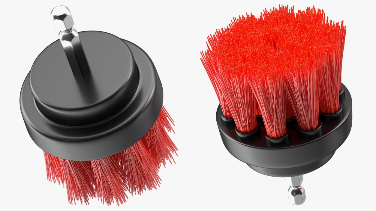 Three Piece Drill Brush Set 3D