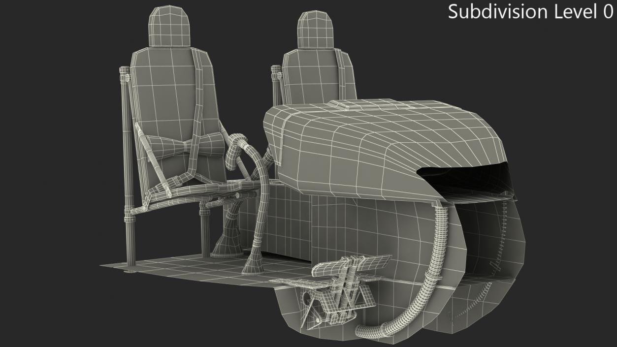 Helicopter Cockpit Controls 3D