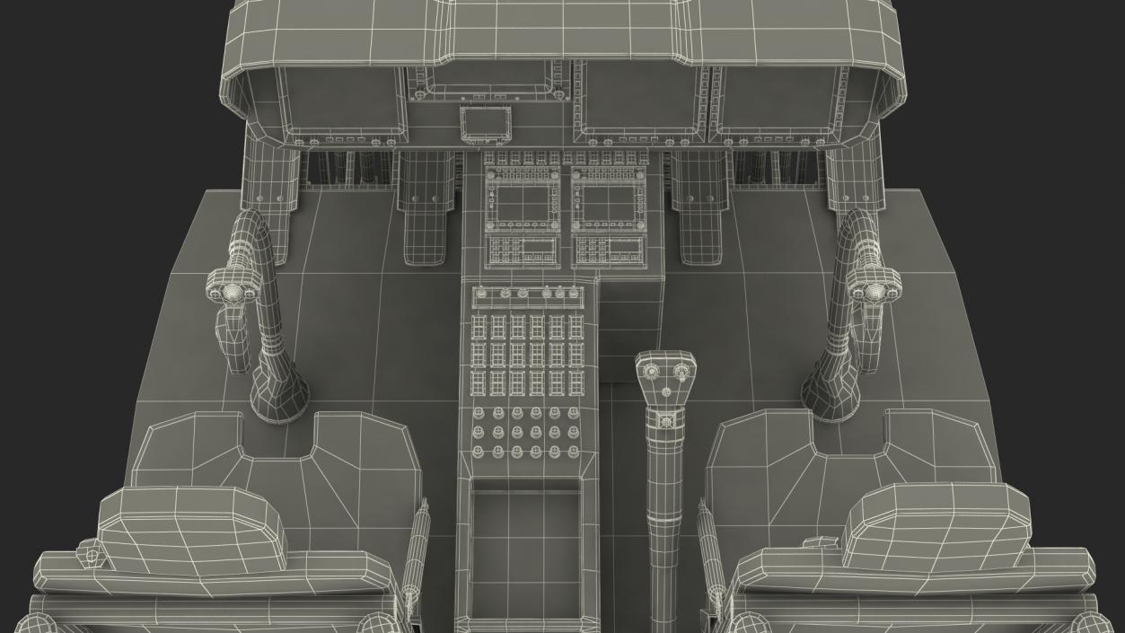 Helicopter Cockpit Controls 3D