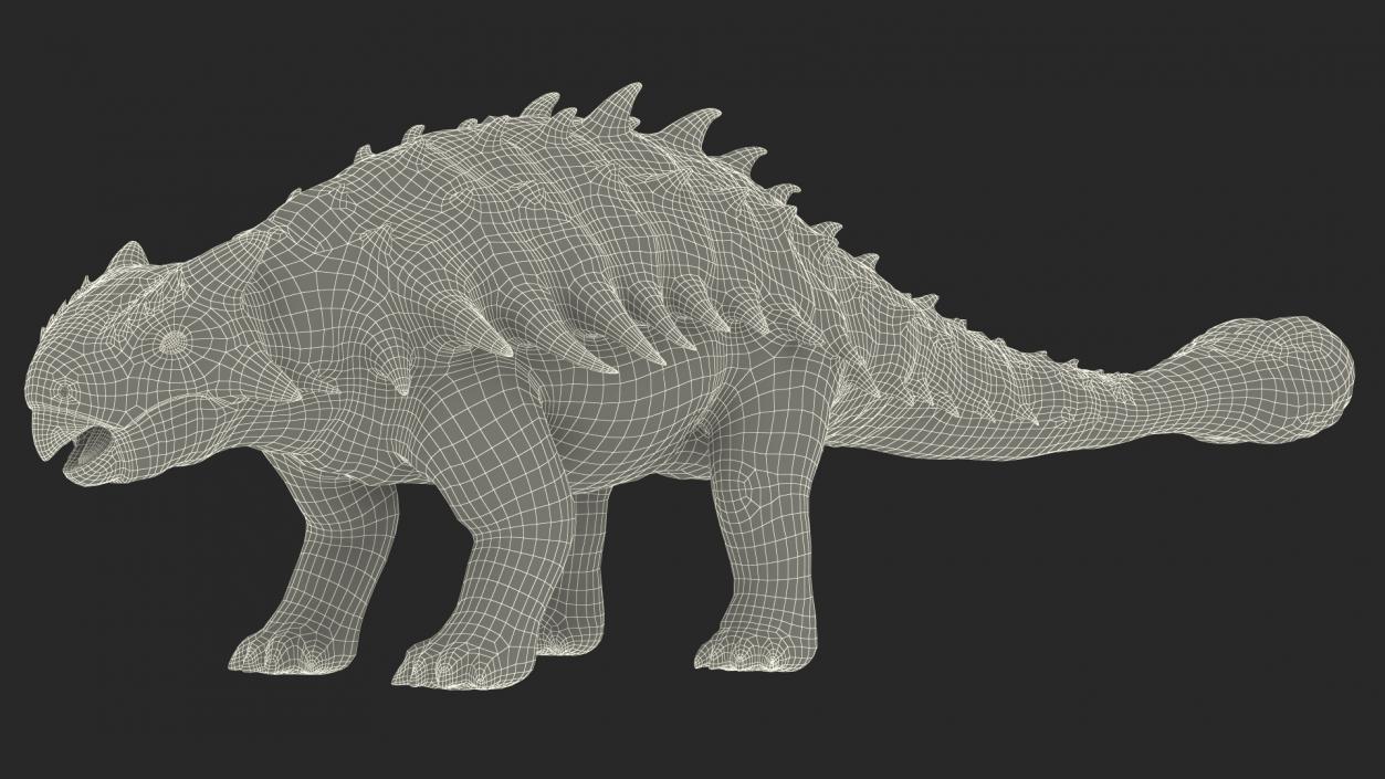 Alkylosaurus of Tropical Habitat Rigged 3D model