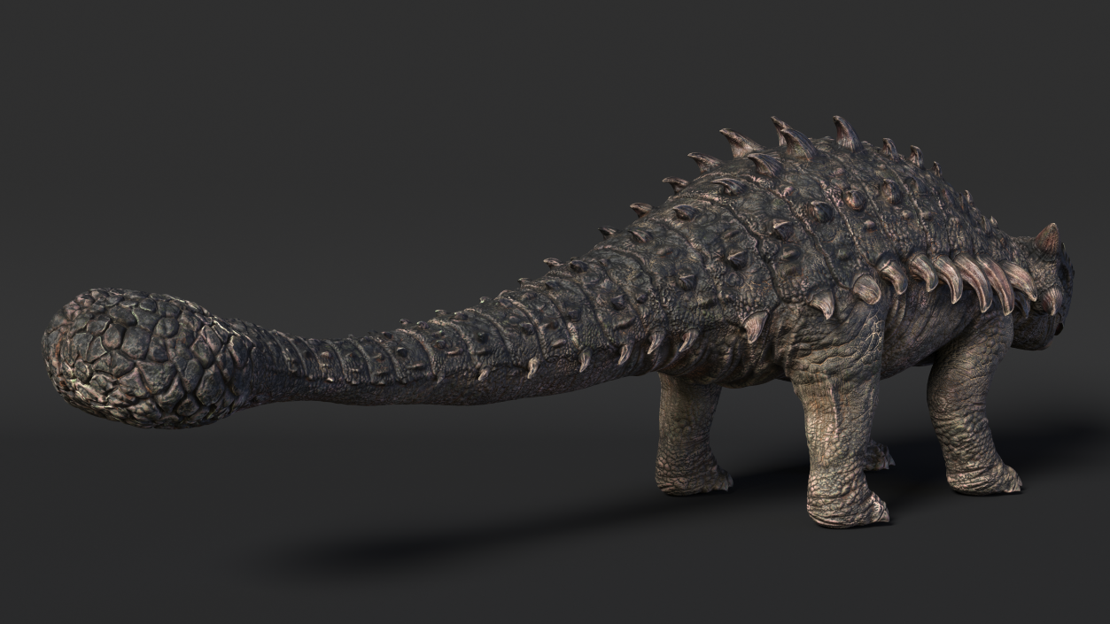 Alkylosaurus of Tropical Habitat Rigged 3D model