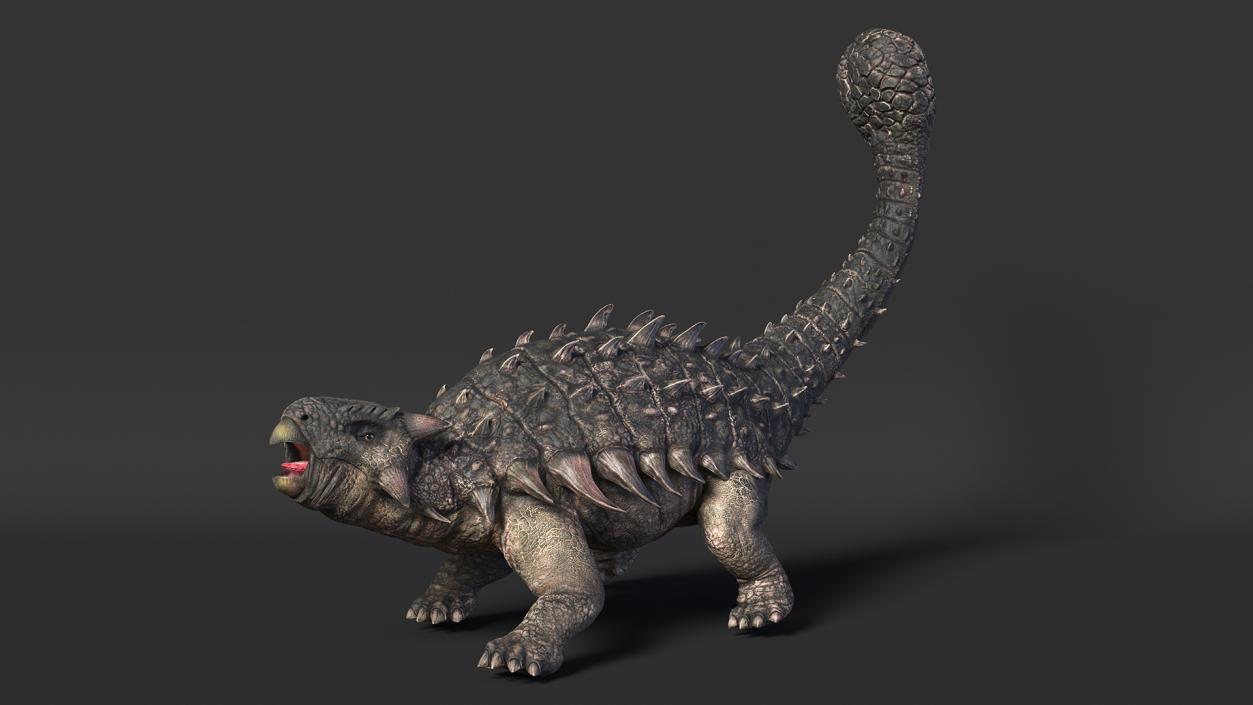 Alkylosaurus of Tropical Habitat Rigged 3D model