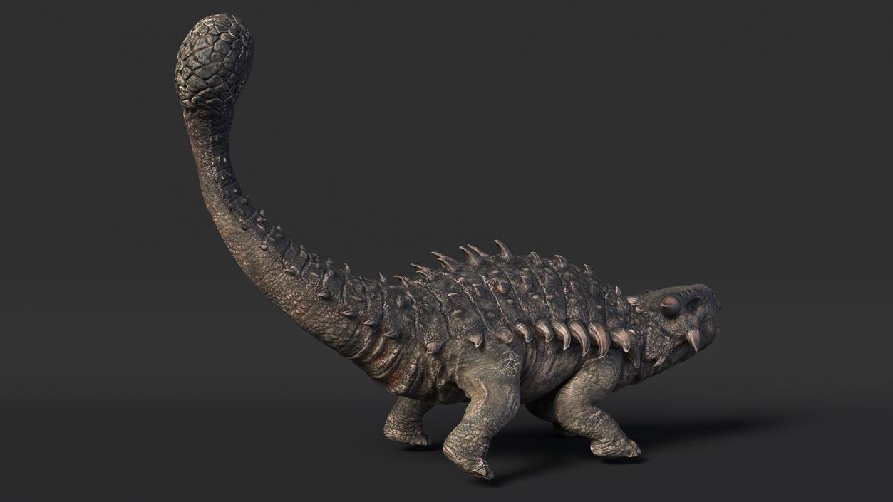 Alkylosaurus of Tropical Habitat Rigged 3D model