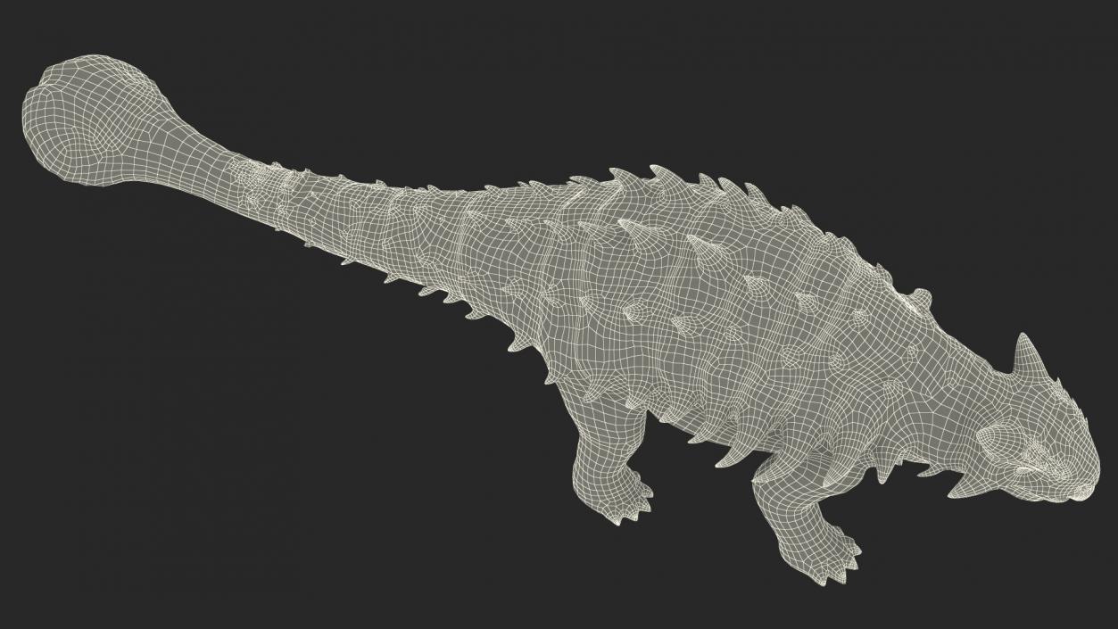 Alkylosaurus of Tropical Habitat Rigged 3D model