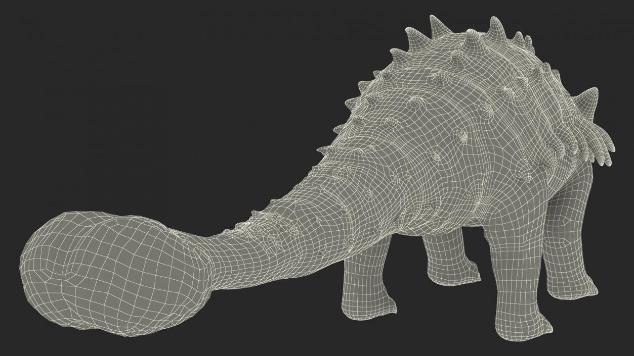 Alkylosaurus of Tropical Habitat Rigged 3D model