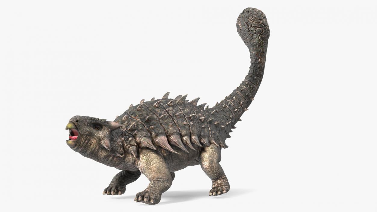 Alkylosaurus of Tropical Habitat Rigged 3D model