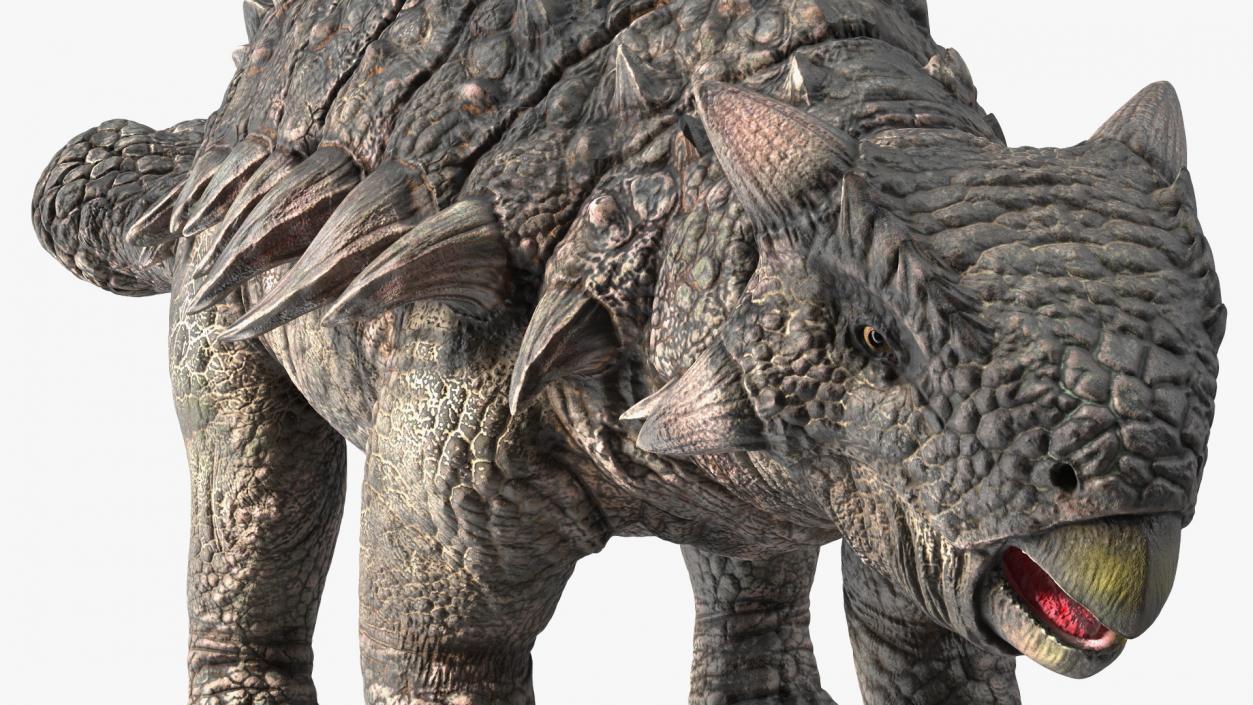 Alkylosaurus of Tropical Habitat Rigged 3D model