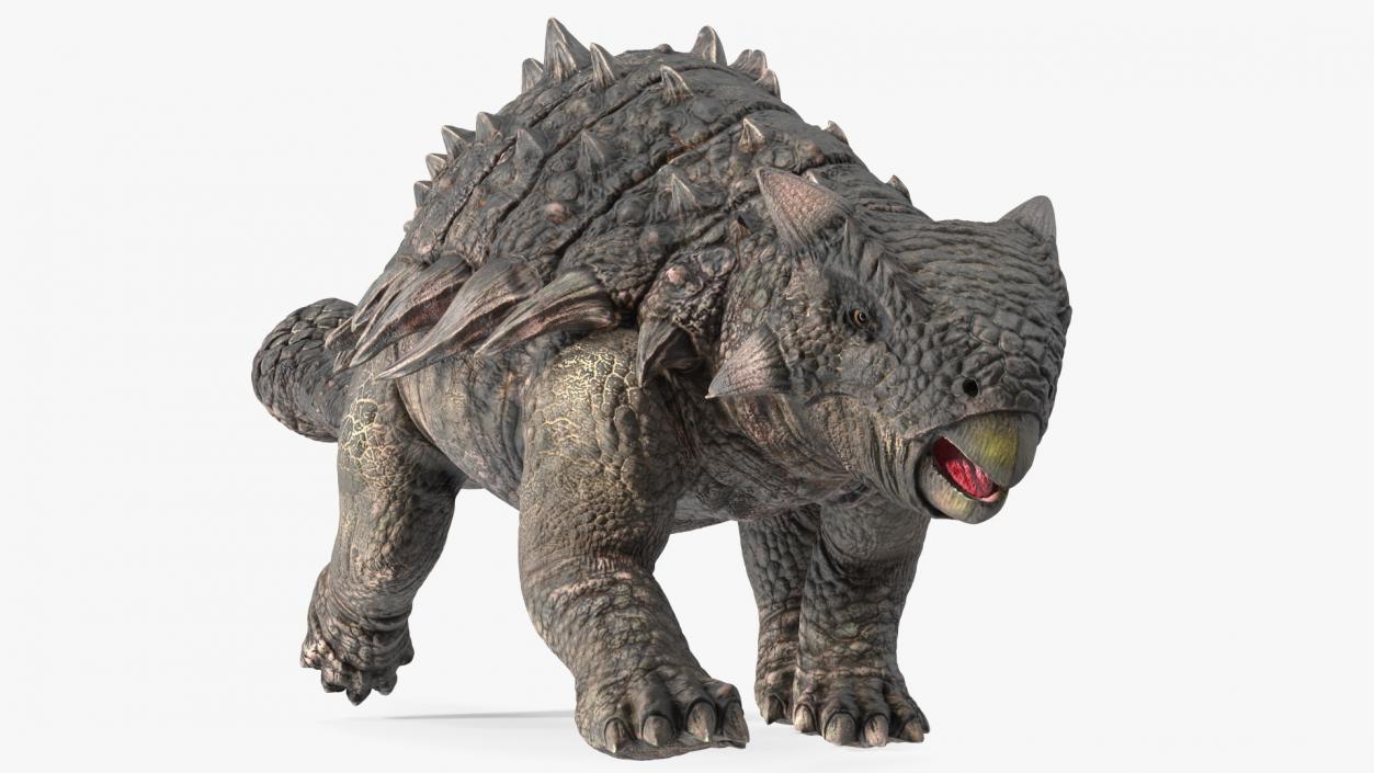 Alkylosaurus of Tropical Habitat Rigged 3D model