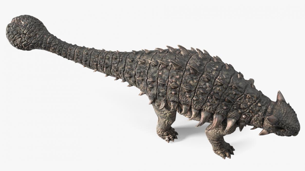 Alkylosaurus of Tropical Habitat Rigged 3D model