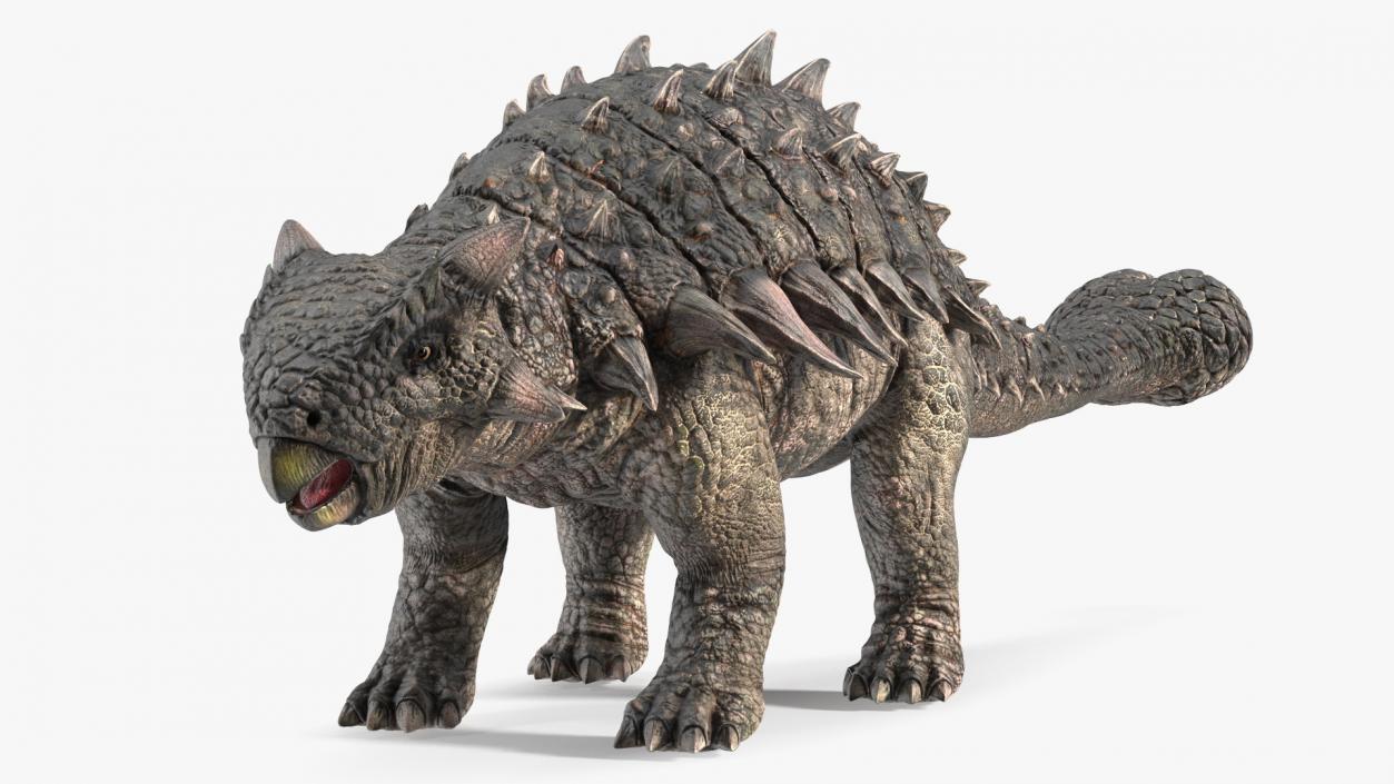 Alkylosaurus of Tropical Habitat Rigged 3D model