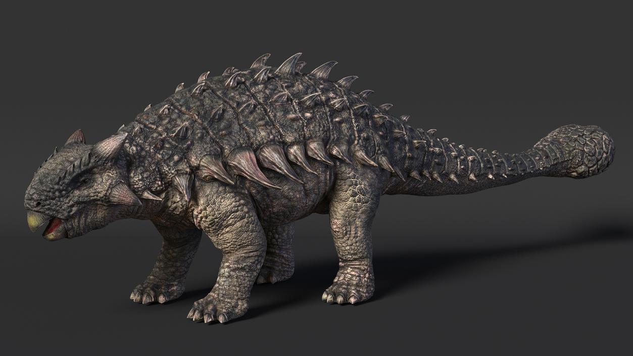 Alkylosaurus of Tropical Habitat Rigged 3D model