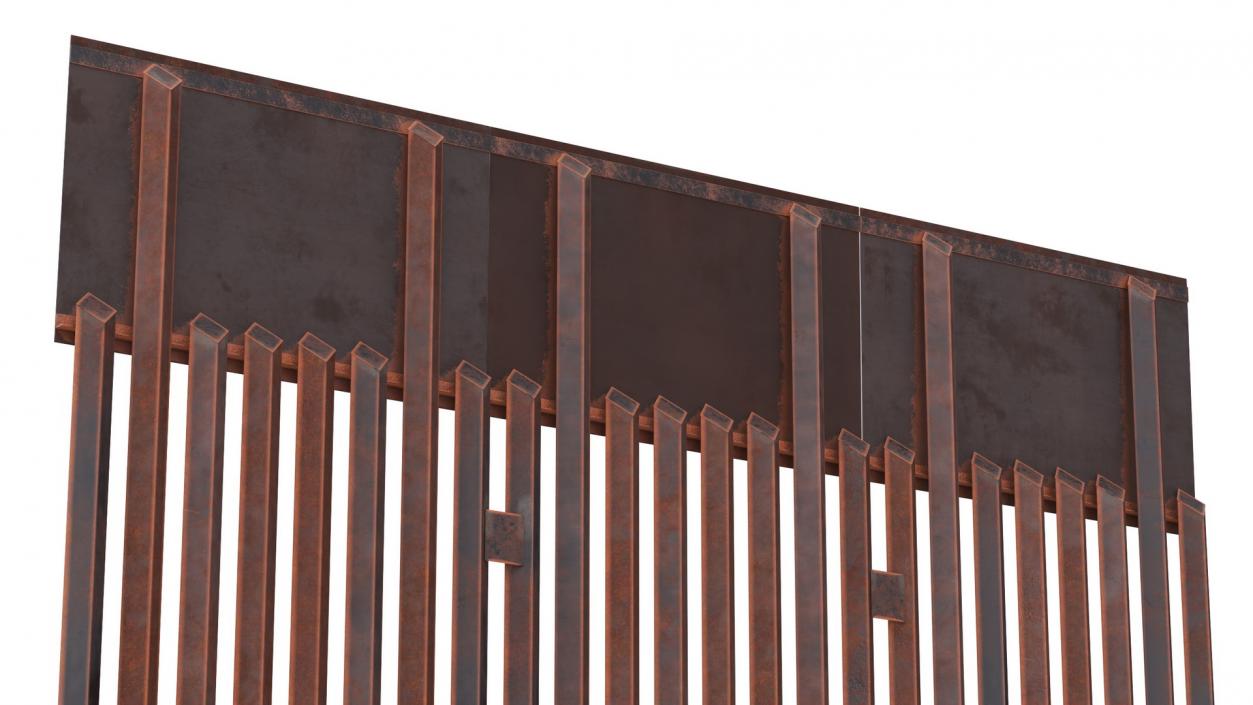 3D Mexico United States Barrier model