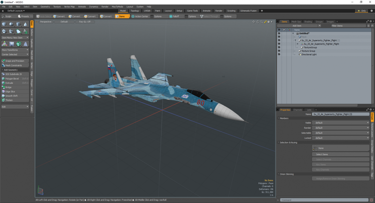 3D Su 33 Air Superiority Fighter Flight