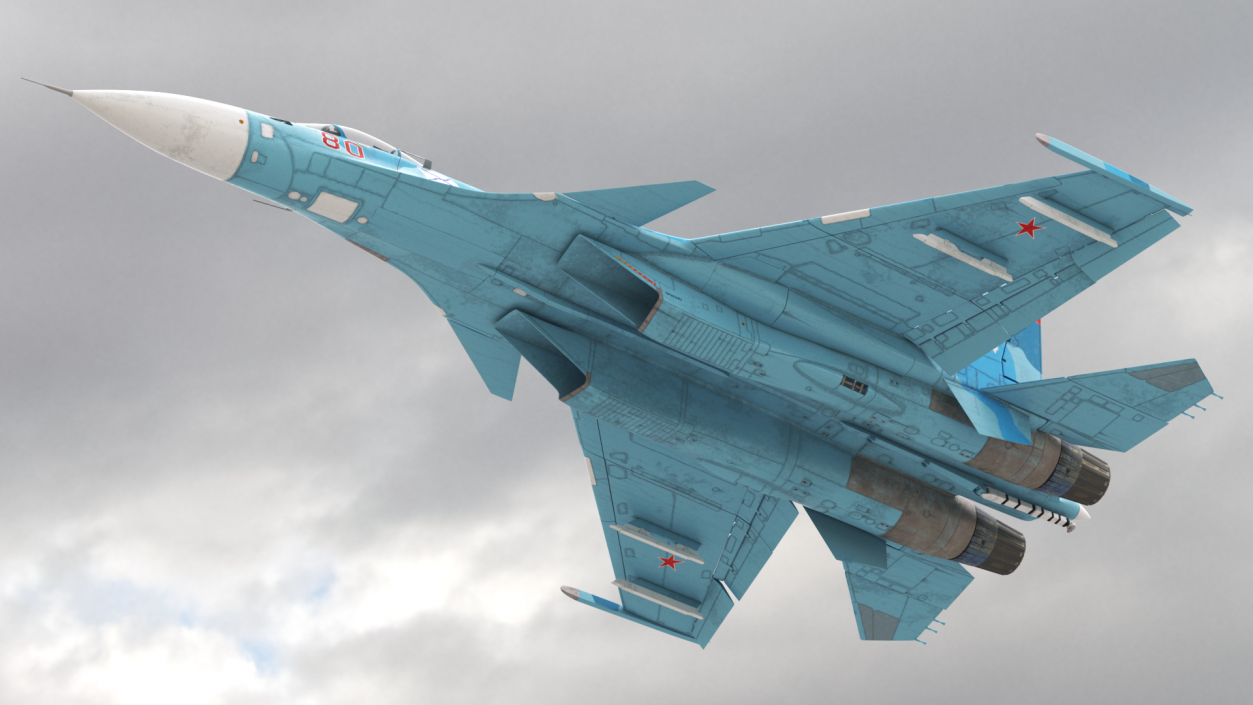 3D Su 33 Air Superiority Fighter Flight