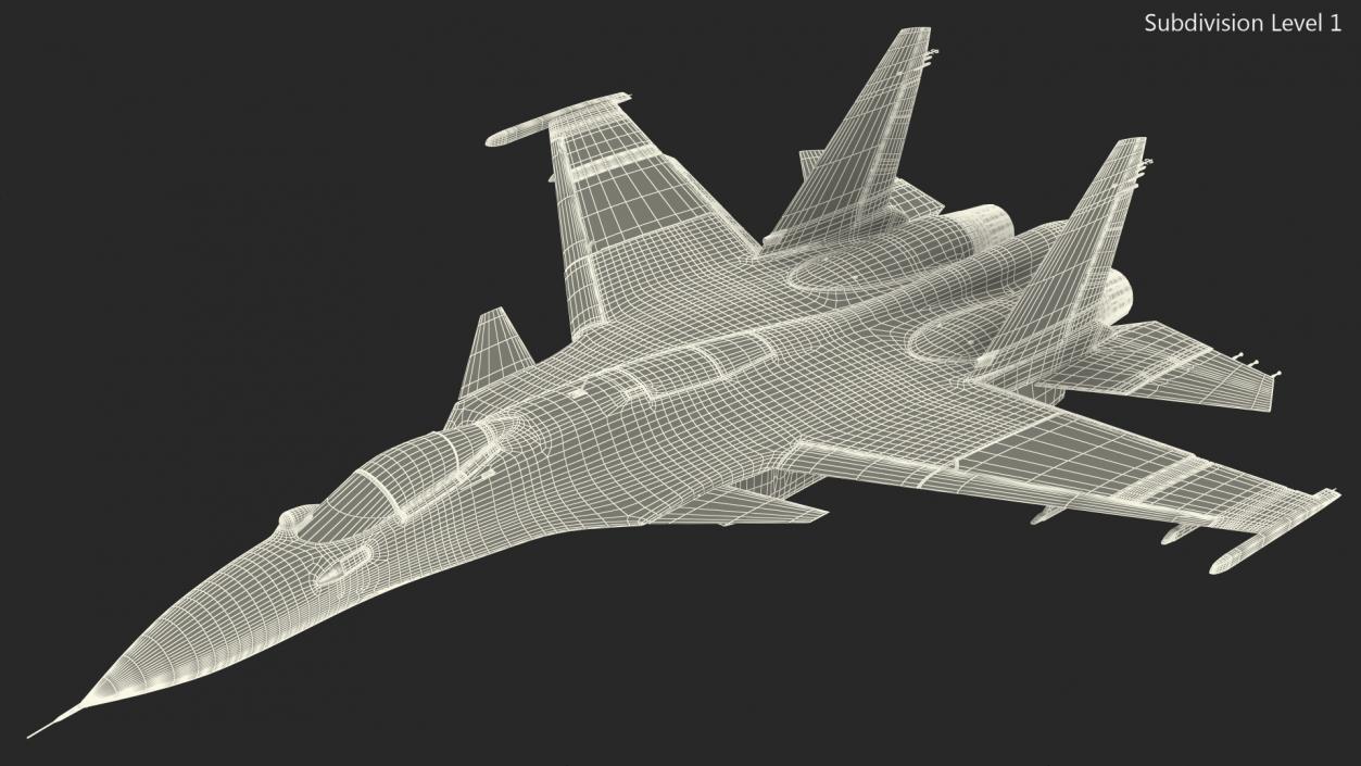 3D Su 33 Air Superiority Fighter Flight