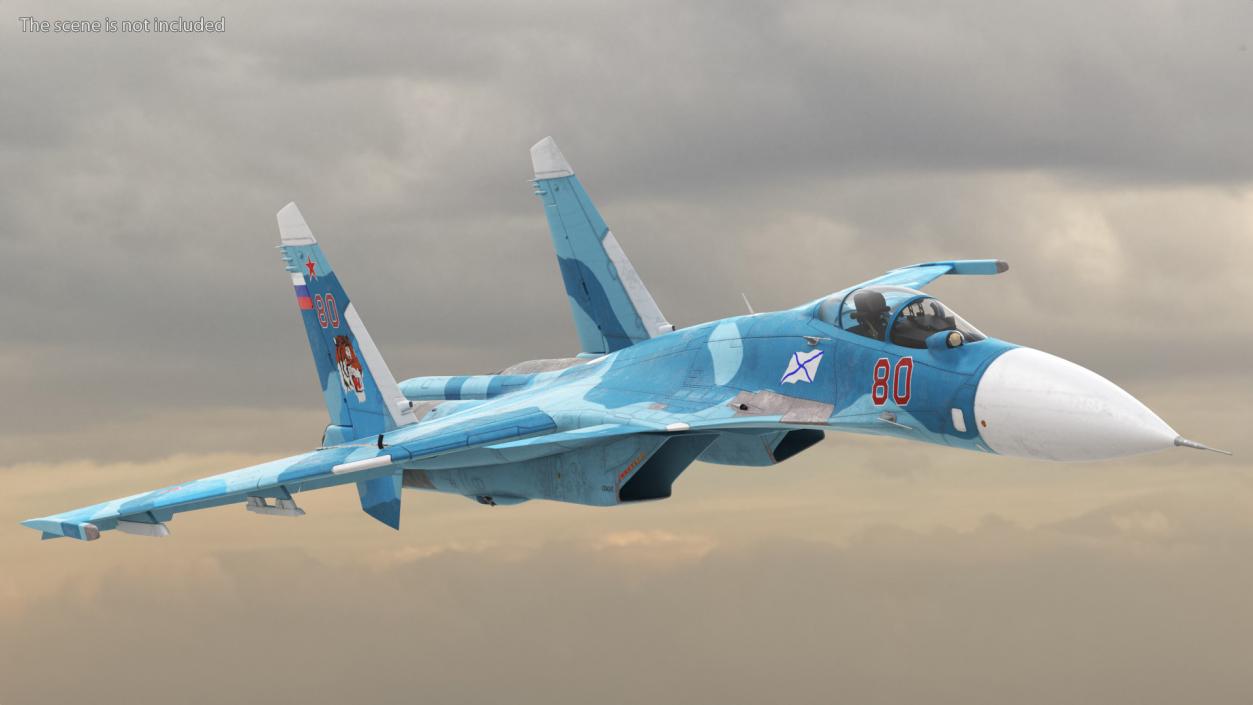 3D Su 33 Air Superiority Fighter Flight