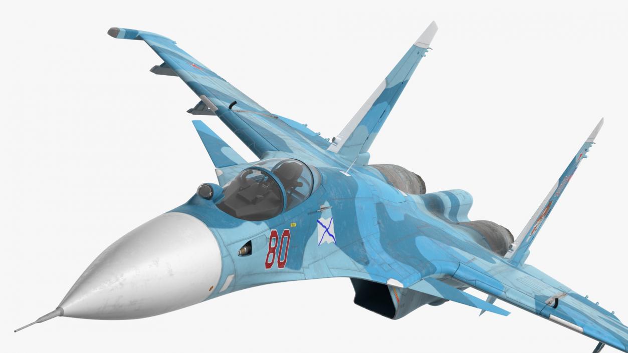 3D Su 33 Air Superiority Fighter Flight