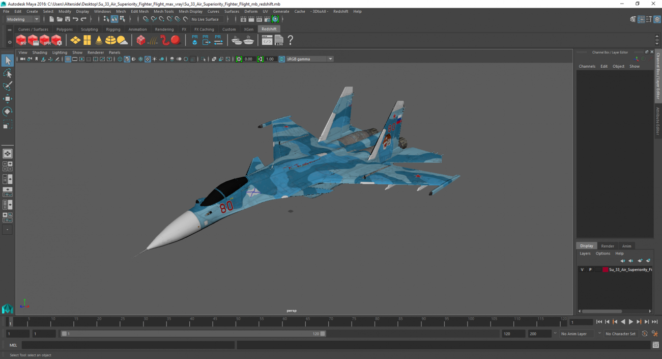 3D Su 33 Air Superiority Fighter Flight