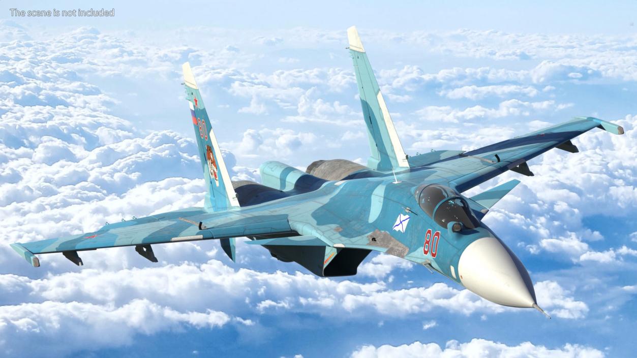 3D Su 33 Air Superiority Fighter Flight