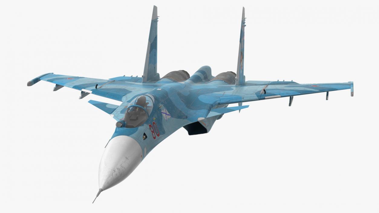 3D Su 33 Air Superiority Fighter Flight