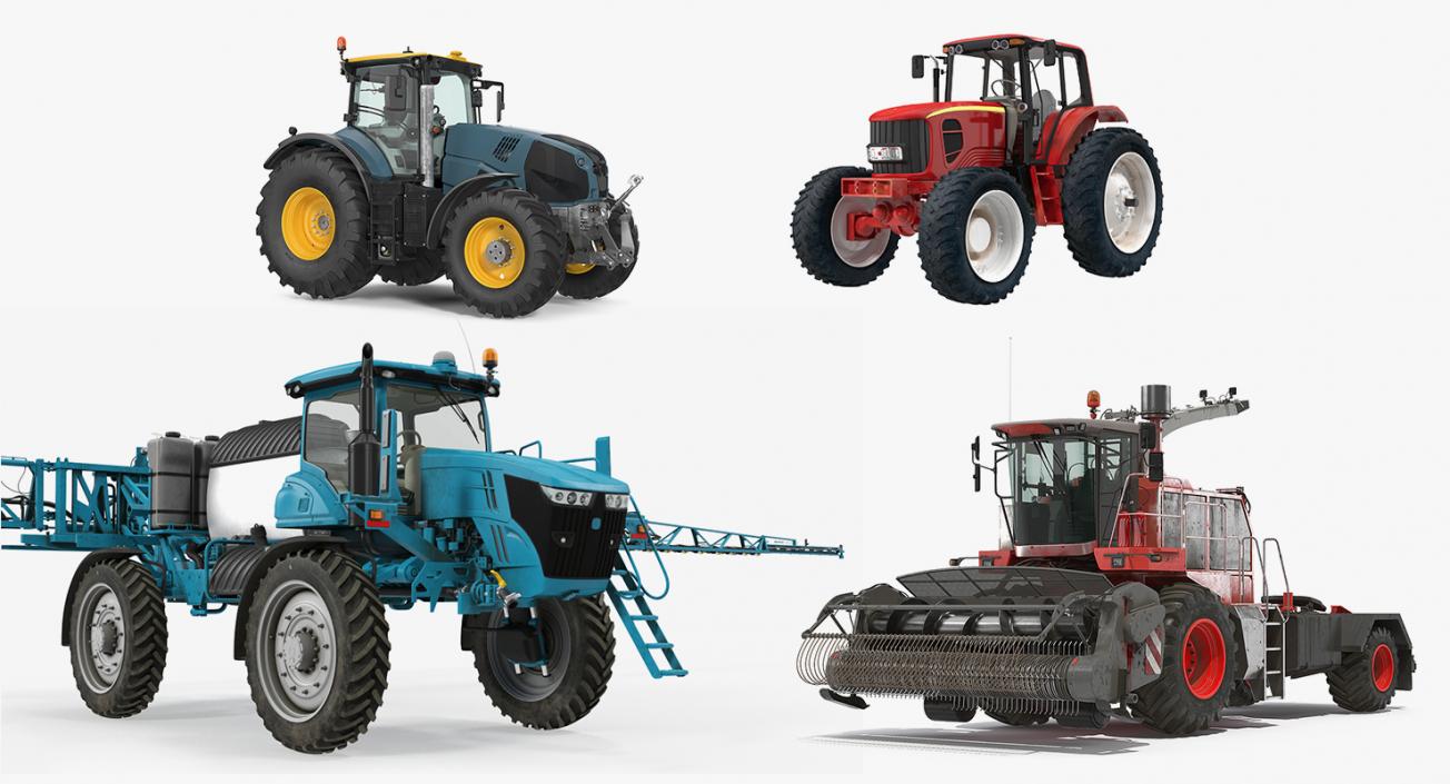 3D Farm Vehicles Collection 2