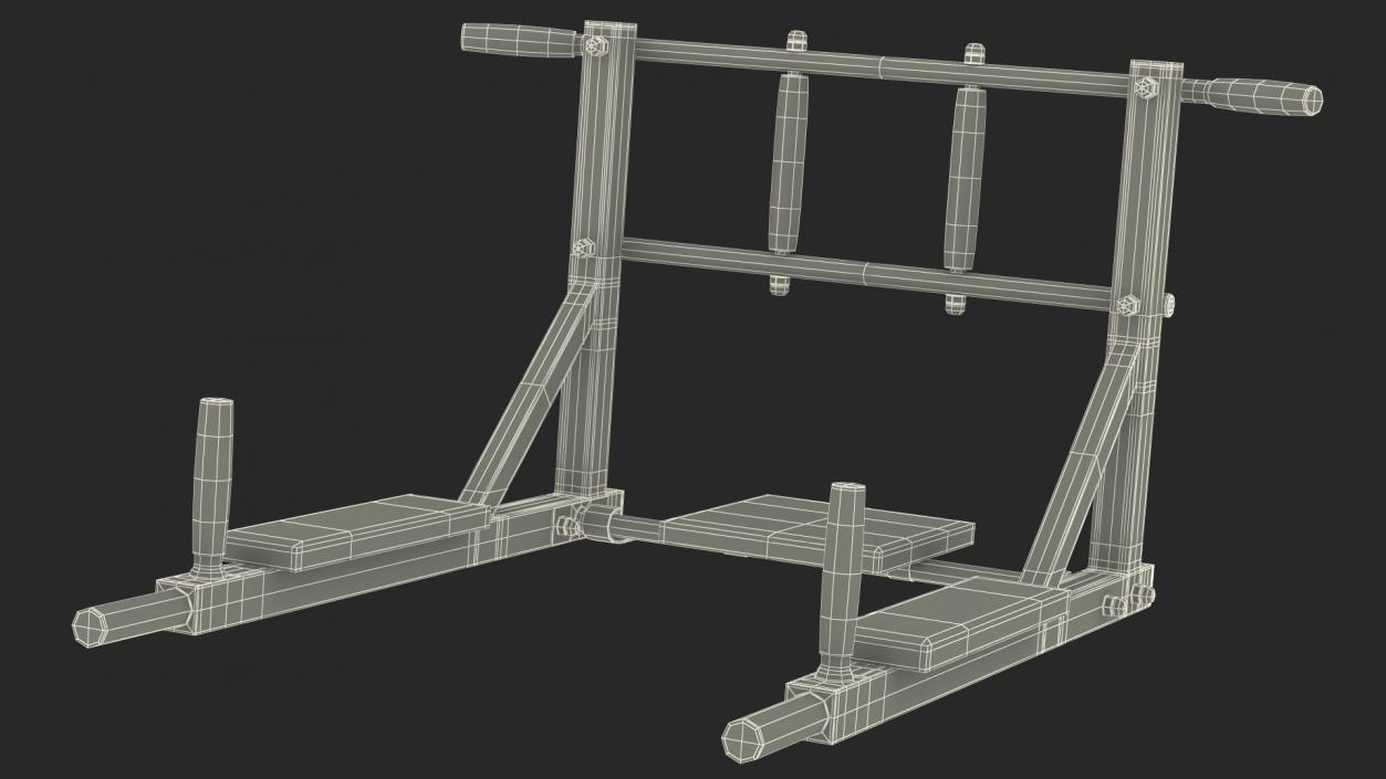 Multi Function Wall Mounted Horizontal Bar 3D