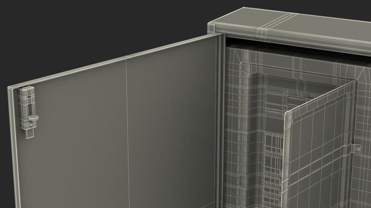 3D model Industrial Large Cabinet With Fuses