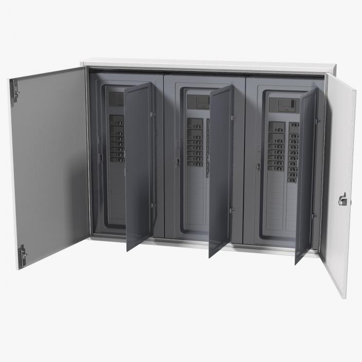 3D model Industrial Large Cabinet With Fuses