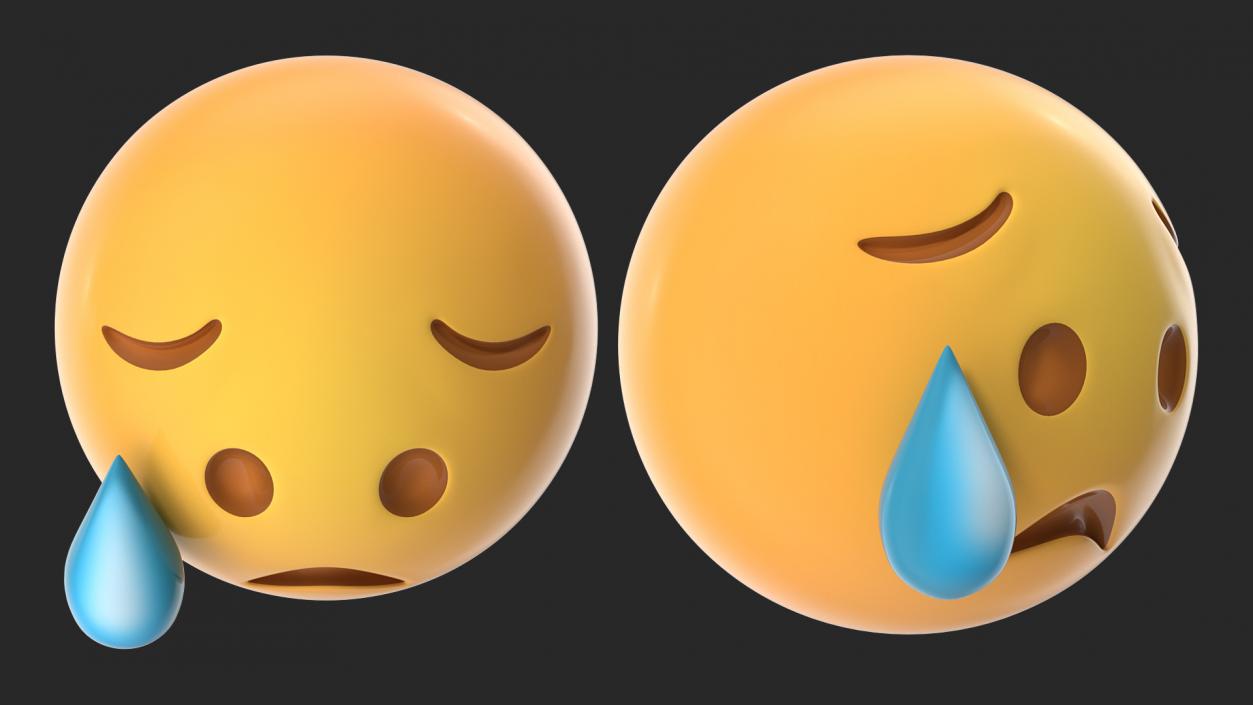 3D model Emoji Disappointed Faces Collection