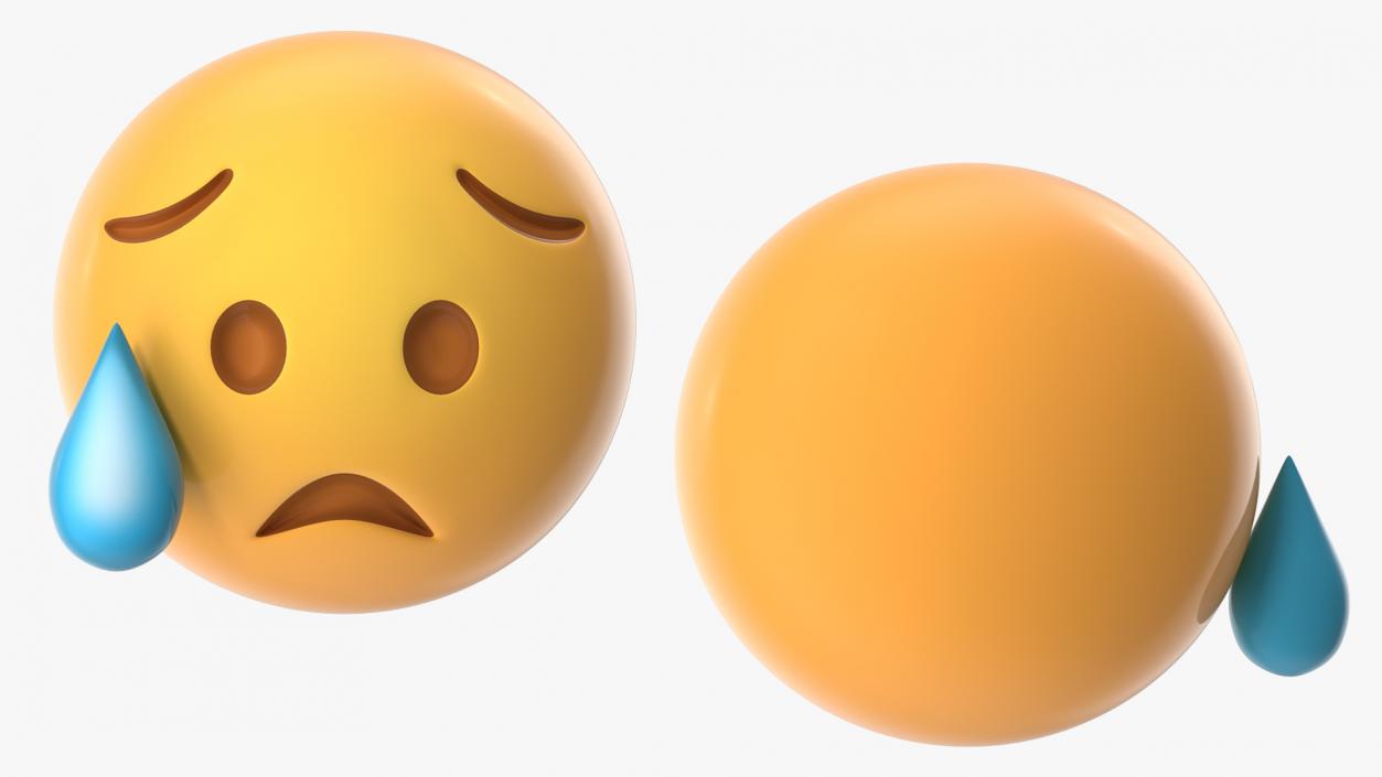 3D model Emoji Disappointed Faces Collection