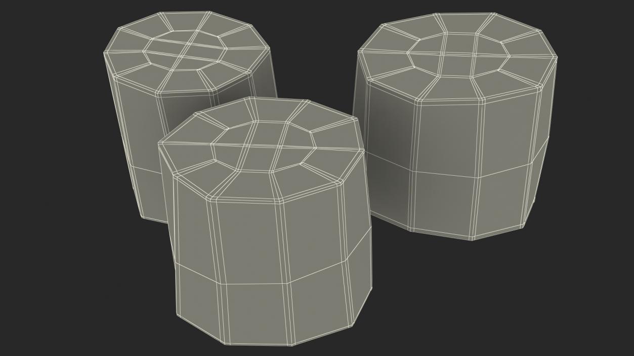 3D model Sugarcane Cut Pieces