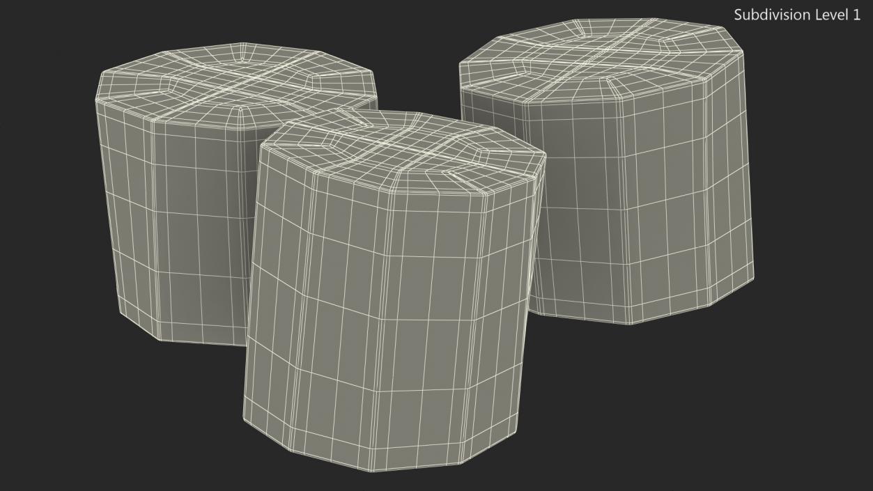 3D model Sugarcane Cut Pieces