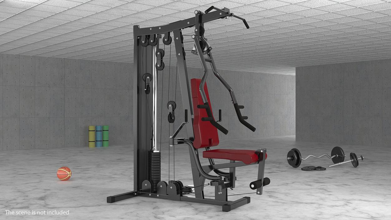 Multi Fitness Equipment Home Gym 3D