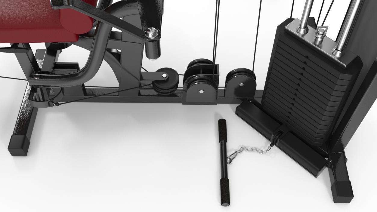 Multi Fitness Equipment Home Gym 3D