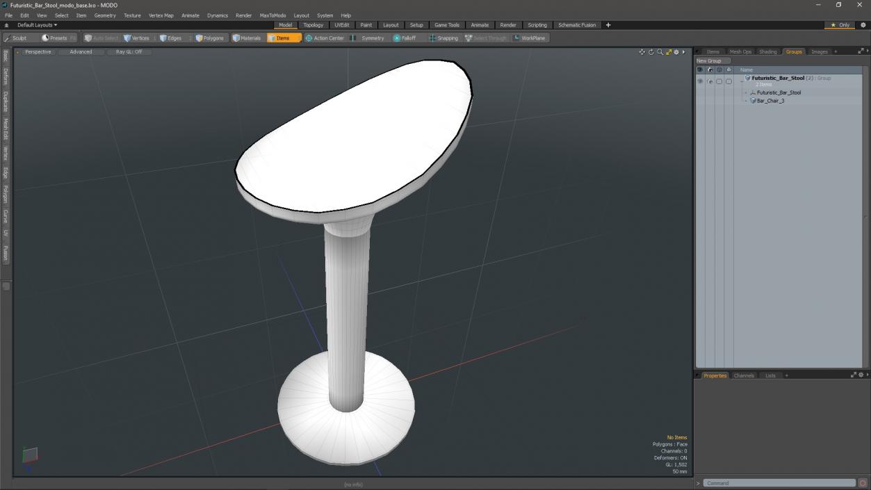 3D model Futuristic Bar Stool