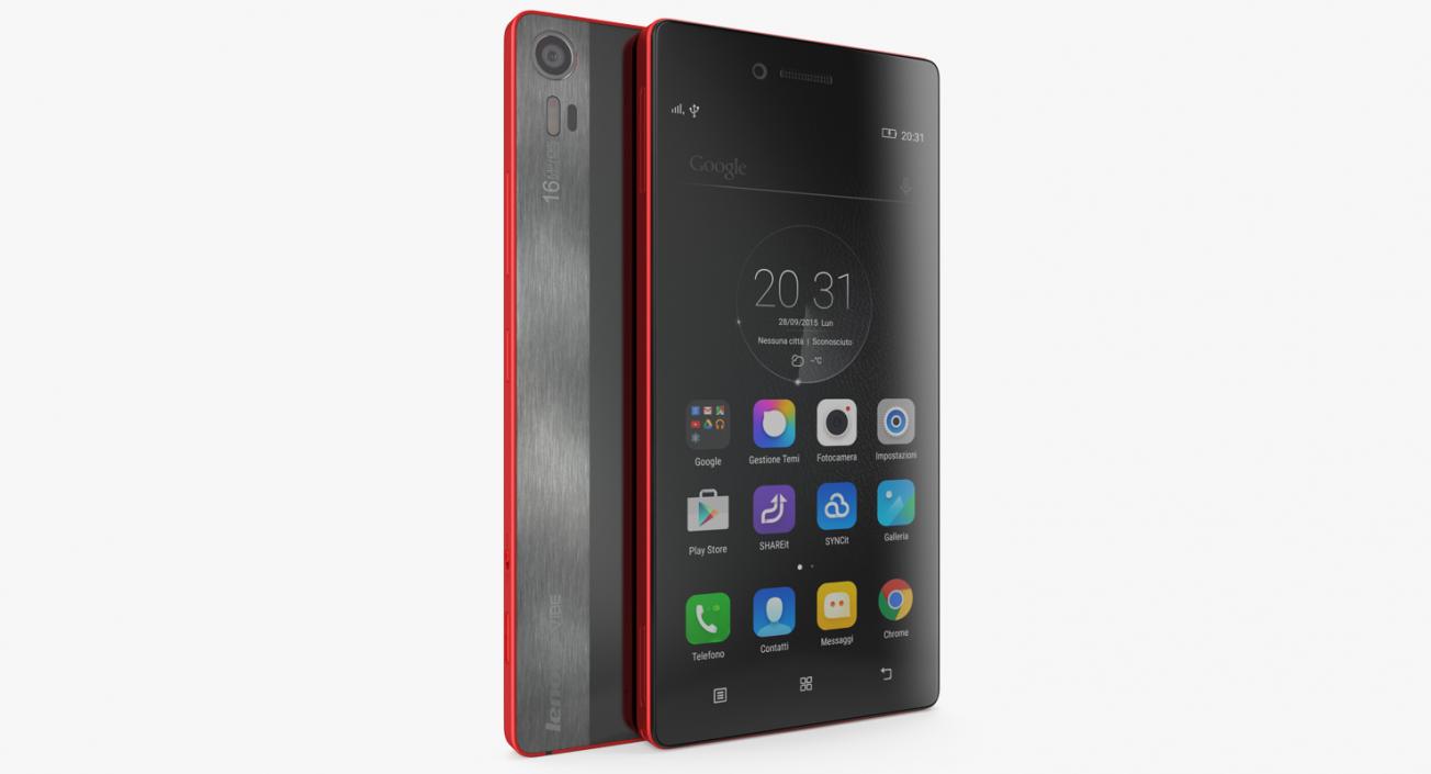 Lenovo Vibe Shot Crimson 3D model