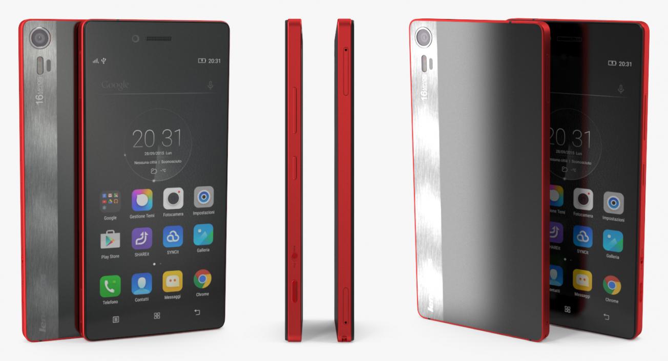 Lenovo Vibe Shot Crimson 3D model