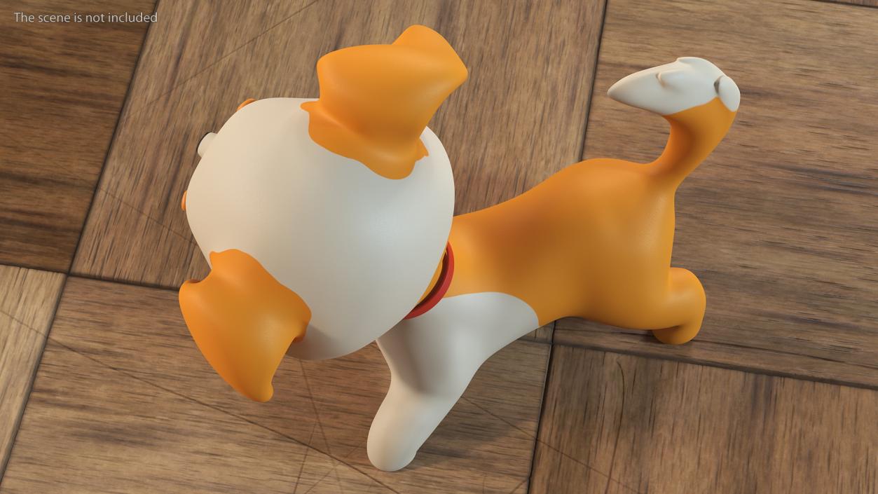 3D model Cartoon Puppy Dog Playful Pose