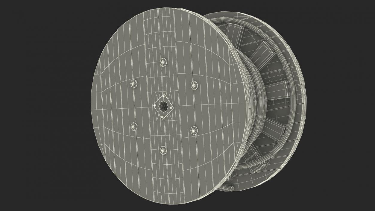 3D Cable Reel with Cable 2 model