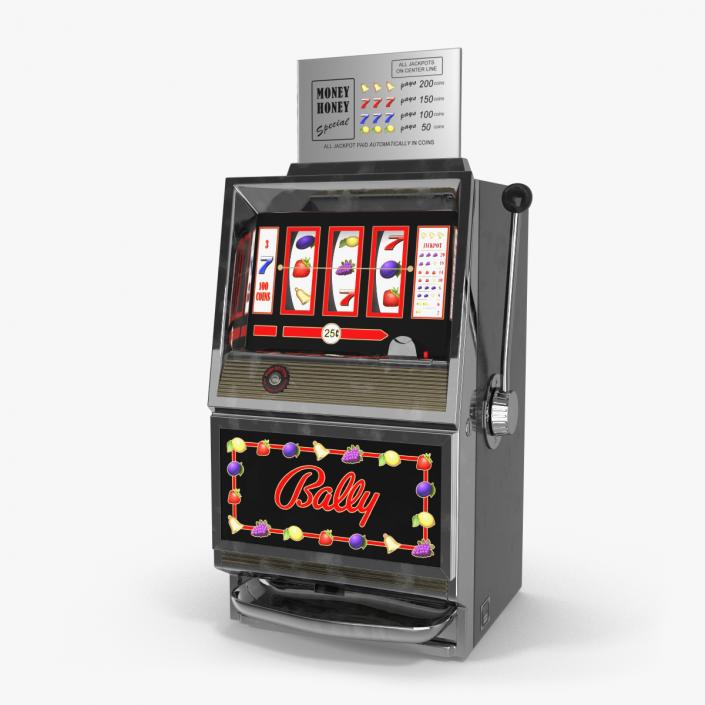 3D model Retro Money Honey Slot Machine