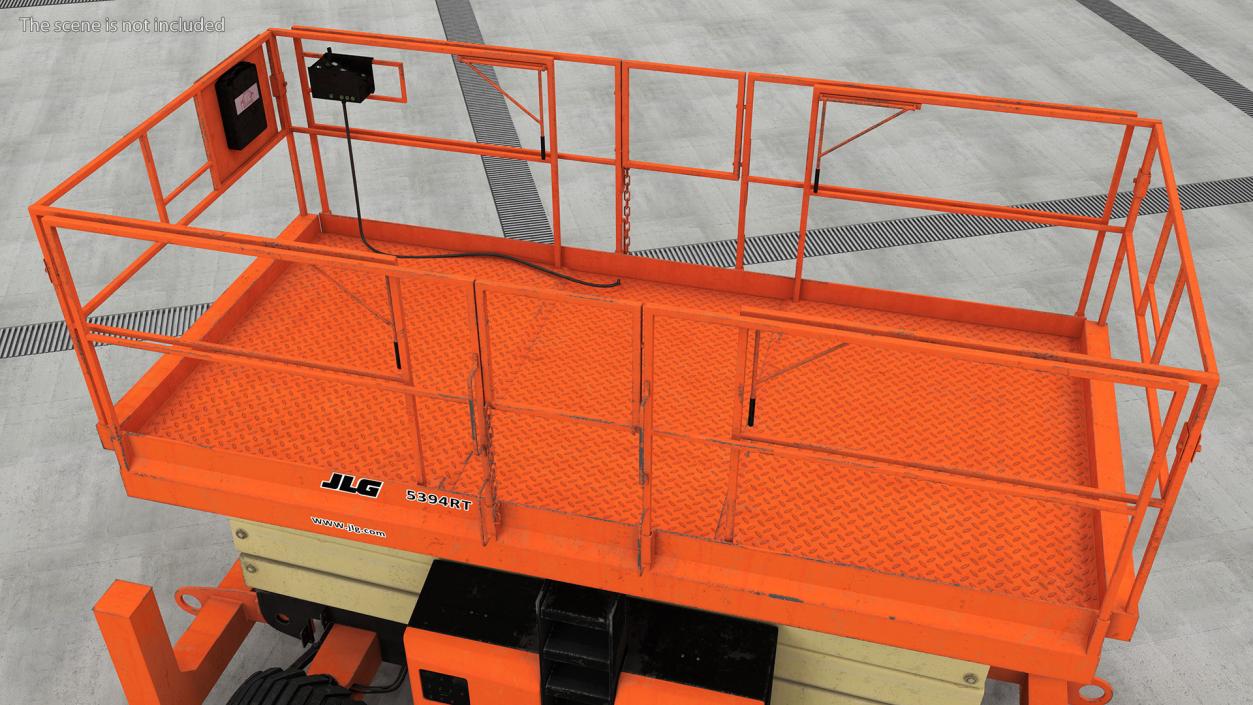 3D JLG Scissor Lift 5394RT model