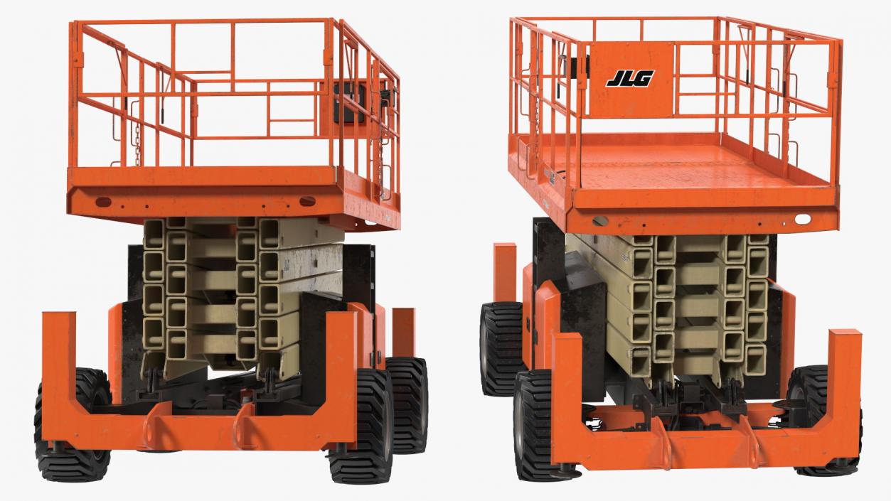 3D JLG Scissor Lift 5394RT model