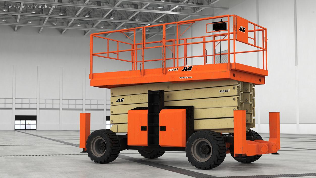 3D JLG Scissor Lift 5394RT model