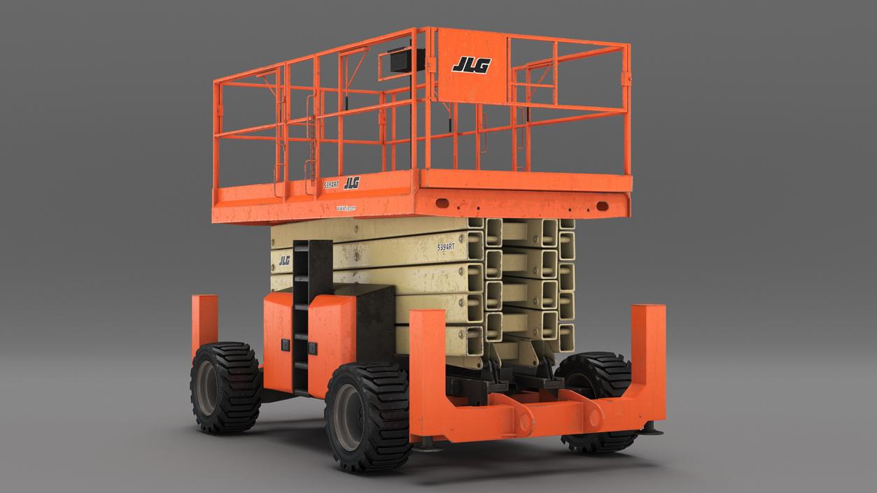 3D JLG Scissor Lift 5394RT model