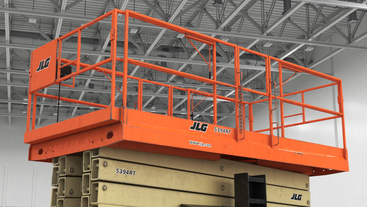 3D JLG Scissor Lift 5394RT model