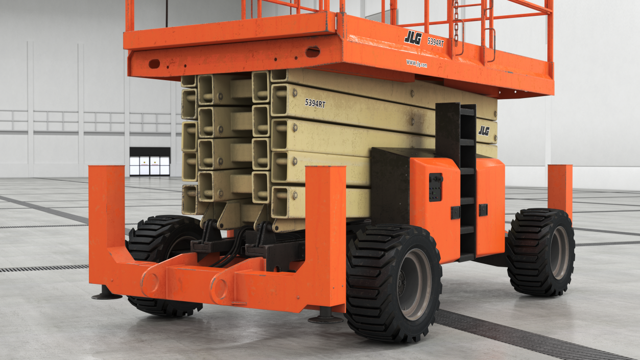 3D JLG Scissor Lift 5394RT model