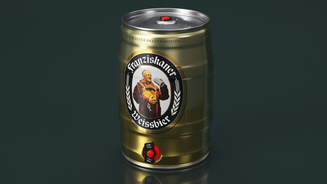 Franziskaner Beer 5 Liter Barrel 3D