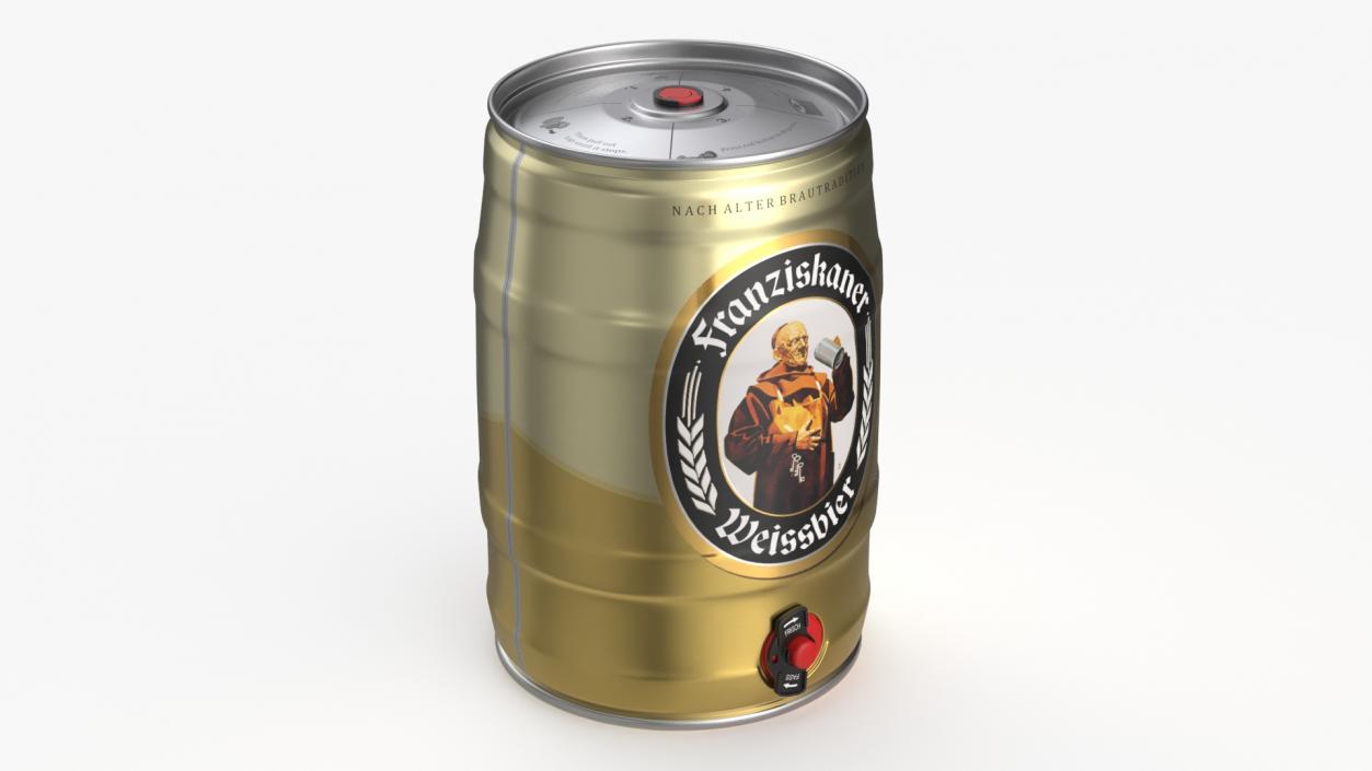 Franziskaner Beer 5 Liter Barrel 3D