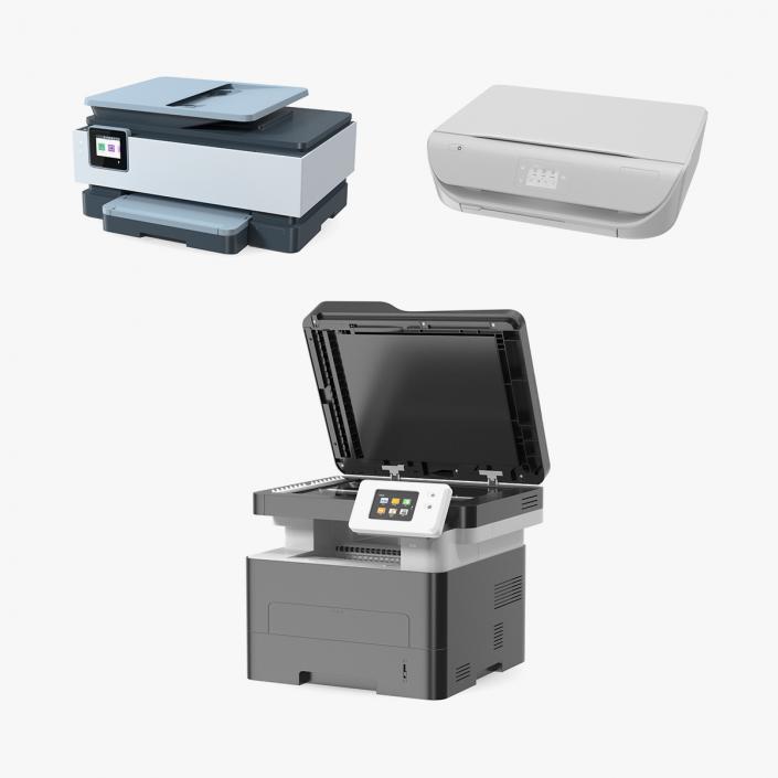 3D Multifunction Printers Collection model